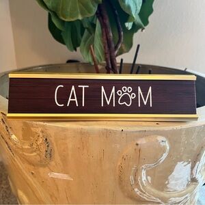 Me & My Human Cat Mom Plaque For Pawfect Moms by NPW London